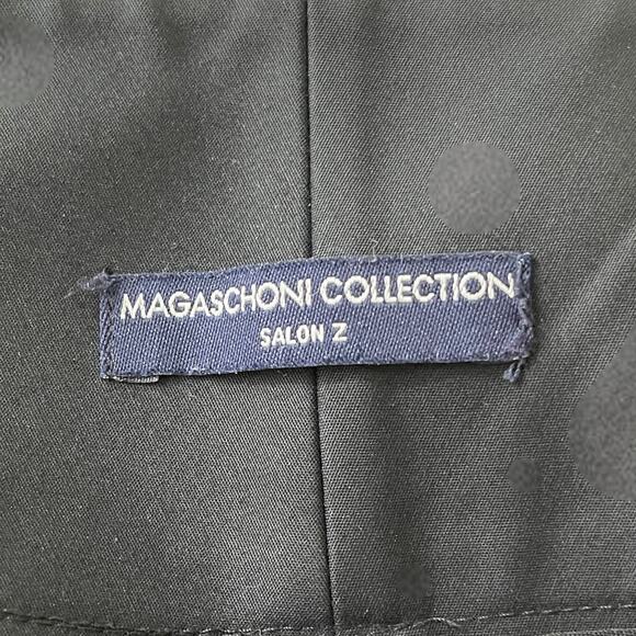 00s MAGASCHONI COLLECTION Vintage Black Straight Leg Dress Pants - Picture 5 of 7